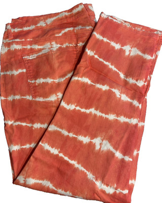 Plus Sz 24W DG2 Diane Gilman Classic Stretch Rose Retro Tie Dye Skinny Jeans new