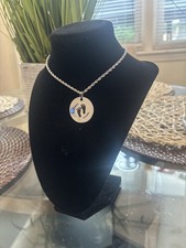 Custom Name Baby Feet Necklace Footprint Jewelry Mother Daughter Son Family Gift