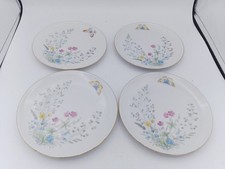 4 x Seltmann Weiden Liane Floral & Butterfly Bavaria 17cm Side Plates W Germany 
