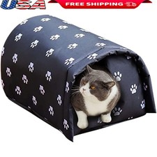 Outdoor Waterproof Feral Cat House Foldable Warm Shelter Stray Cats Dogs New