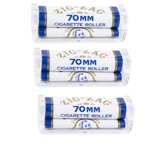 Zig-Zag Cigarette Roller 70mm | Classic Manual Rolling Machine 3 Pack