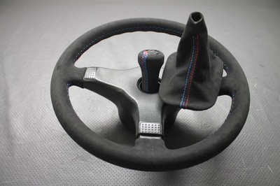 LENKRAD+ KNAUF+MANSCHETTE BMW M-Tech 1 E30 E34E28  NEU BEZIEHEN  ALCANTARA