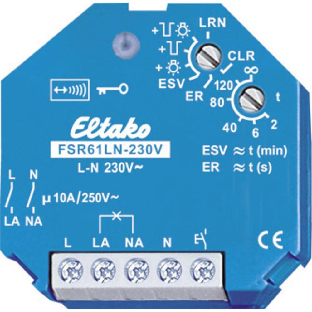 Actionneur de commutation Eltako FSR61LN-230V sans fil encastré pour éclairage résidentiel
