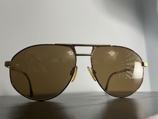 Yves Saint Laurent Sunglasses 6035 Y119 140 Gold Frame Brown Lenses Size Large