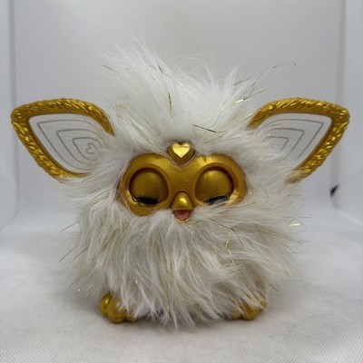 Furby Gold Glam Interactive Plush Toy 9in Hasbro Lights Sounds