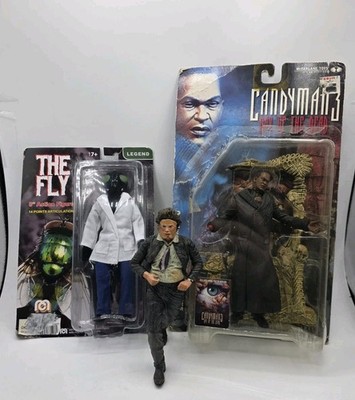 Candyman & Leatherface McFarlane And The Fly Mengo Figures Packaging Damage 