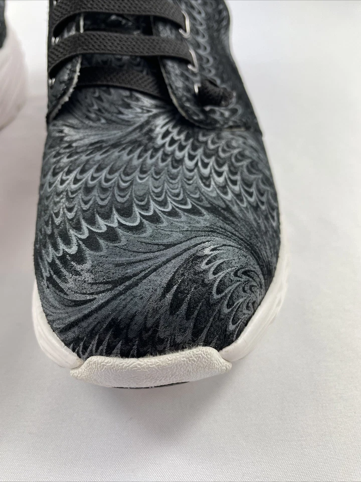 Tenis Nurse Mates Velocity para mujer talla 9 M negro gris remolinos antideslizantes Foto 2 de 4