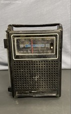 Vintage przenośne radio AM/FM Natychmiastowa opaska pogodowa Analogowe ręczne Czarne