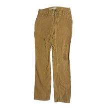 Carhartt Pants Kids 6 Brown Canvas Carpenter Relaxed Fit Adjustable Waist Outdoo