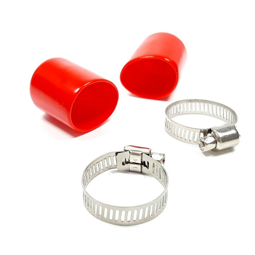 Enchufes de vacío de tubo de carga rojos + abrazaderas para BMW N54 135i 335i/xi 335is 535i/xi 07-13 - Imagen 2 de 5