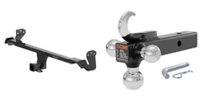 CURT Trailer Hitch 2in Receiver Multi-Ball Mount w/ Hook & Pin Towing Kit #13610