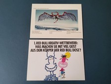 RED BULL Concurso Creativo 2000 - 2 Cartas - Sin usar