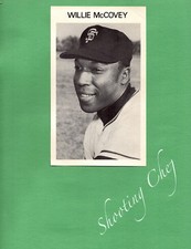 Vintage 4.25"x7" Photo of Willie McCovey San Francisco Giants Great Condition