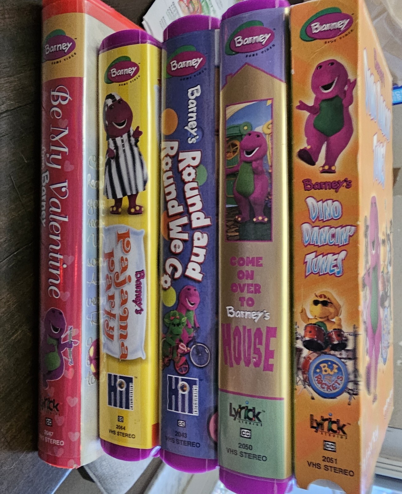 Vintage Lot Of 5 CHILDREN'S BARNEY PURPLE | Grelly USA