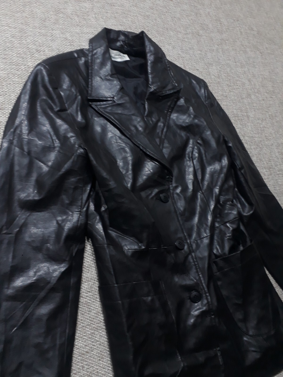 pimkie jacket Leather Womens Size 38 Black Color image 3