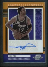 2021-22 RICK FOX 13/25  AUTO PANINI CONTENDERS OPTIC ORANGE LEGENDARY AUTOGRAPHS