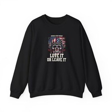 Sudadera America First Patriot I Bleed roja blanca y azul unisex Heavy Blend™