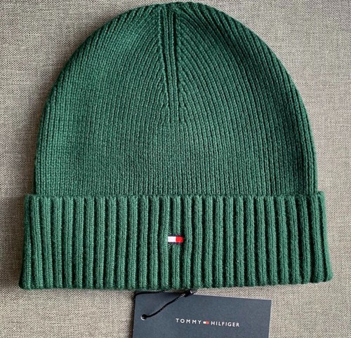GORRO CAZADOR TOMMY HILFIGER PRIMA ALGODÓN UNISEX VERDE NUEVO CON ETIQUETAS TALLA ÚNICA