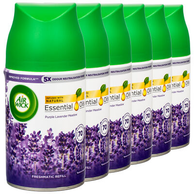 (1,40 EUR/100 ml) Air Wick FRESHMATIC Max Lavendel - Refill 250ml 6 Stück