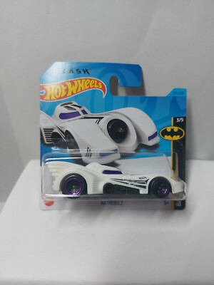 Hot Wheels Batmobile 2023 - 1/64, édition Mainline #3/5, Couleur Blanche