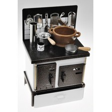 Miniature Kitchen Stove White 210x130mmx90mm HxWxD /New and unused./japan