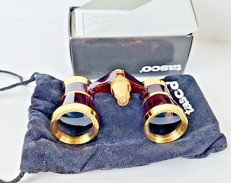 NEW OPERA GLASSES BINOCULARS VINTAGE DESIGNER STYLE TASCO 3x25MM - Image 4 of 4