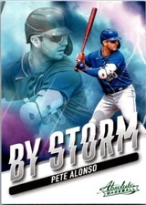 2022 Panini Absolute Baseball By Storm #BTS-3 Pete Alonso - New York Mets GREEN