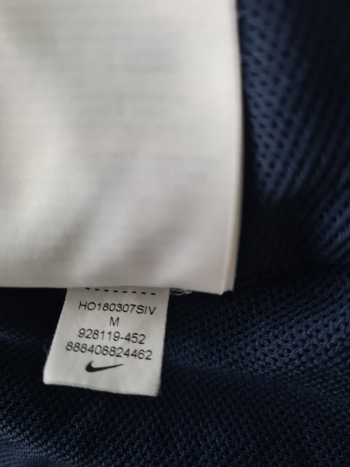 Nike Wind Breaker Jacket Lightweight Navy Raincoat Size M Womens Lined