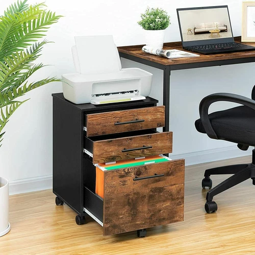 Filing Cabinet File Cabinet Office Cabinet for Home Office Mobile Pedestal - Picture 1 of 12