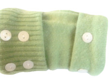 FINGERLESS GLOVES GREEN 100 CASHMERE S M L SMALL MEDIUM LARGE OS WOMEN'S LADIES