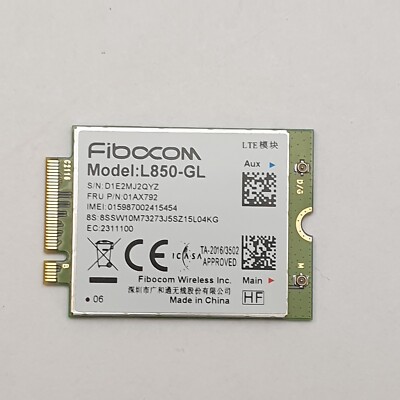WWAN L850-GL Karte 4G Modul UMTS Fibocom L850-GL 4G LTE Modul WWAN Karte für