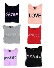 Victoria's Secret Long Sleeve Cotton SOFT Pajama Sleep Shirt Tee S,M,L