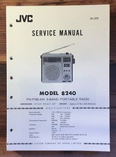 JVC Model 8240 Radio Service Manual Original 