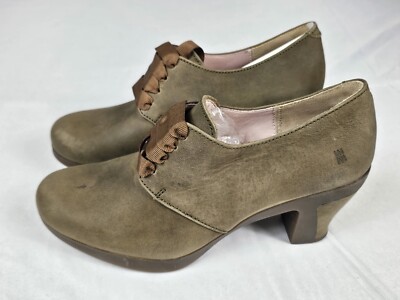 El naturalista Denia Espiral Schnürpumps Pumps Kaki Größe 40