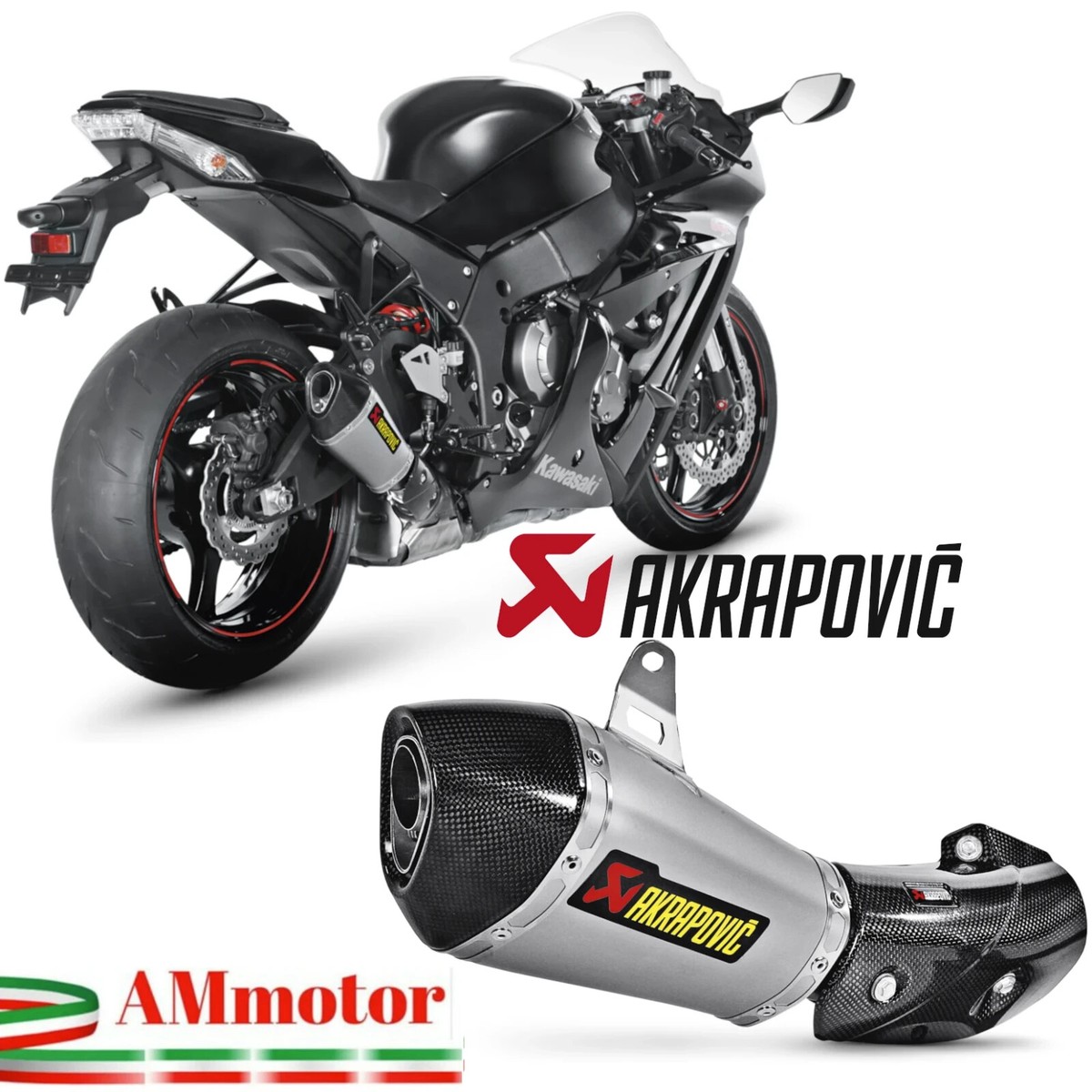 Akrapovic Kawasaki ZX-10R 2015 Exhaust Motorcycle Titanium
