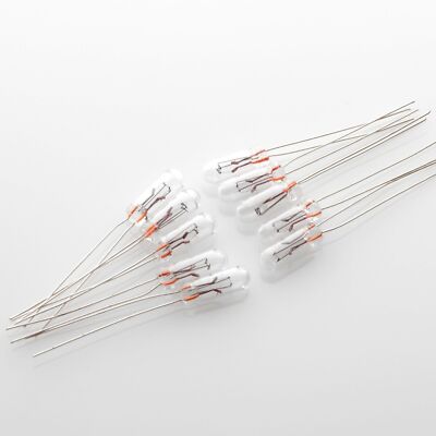 10x T1.25 4mm Pilot Lamp / Miniatur Glühlampe Pilotlampe / 3V 5V 6V 8V 12V 14V