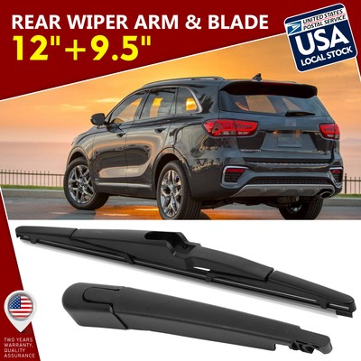Waterproof 12''+13'' Super Clean Windshield Rear Wiper Blade Set OEM # replace