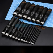 Hole Diameter 1-18mm Circular Leather Punch Craft Hole Punching Tool Handworking