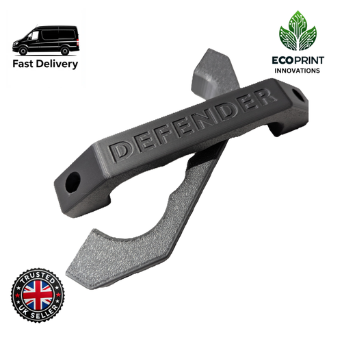 Silver Land Rover Defender Interior Handles x2 - 3D Printed Metal Look - Picture 8 of 9
