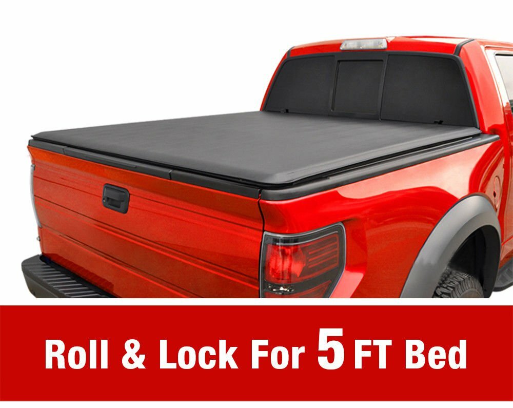 Fit For 2016 2018 Toyota Tacoma 5 Ft Bed Cover Roll Up Lock Vinyl Soft Tonneau Ebay