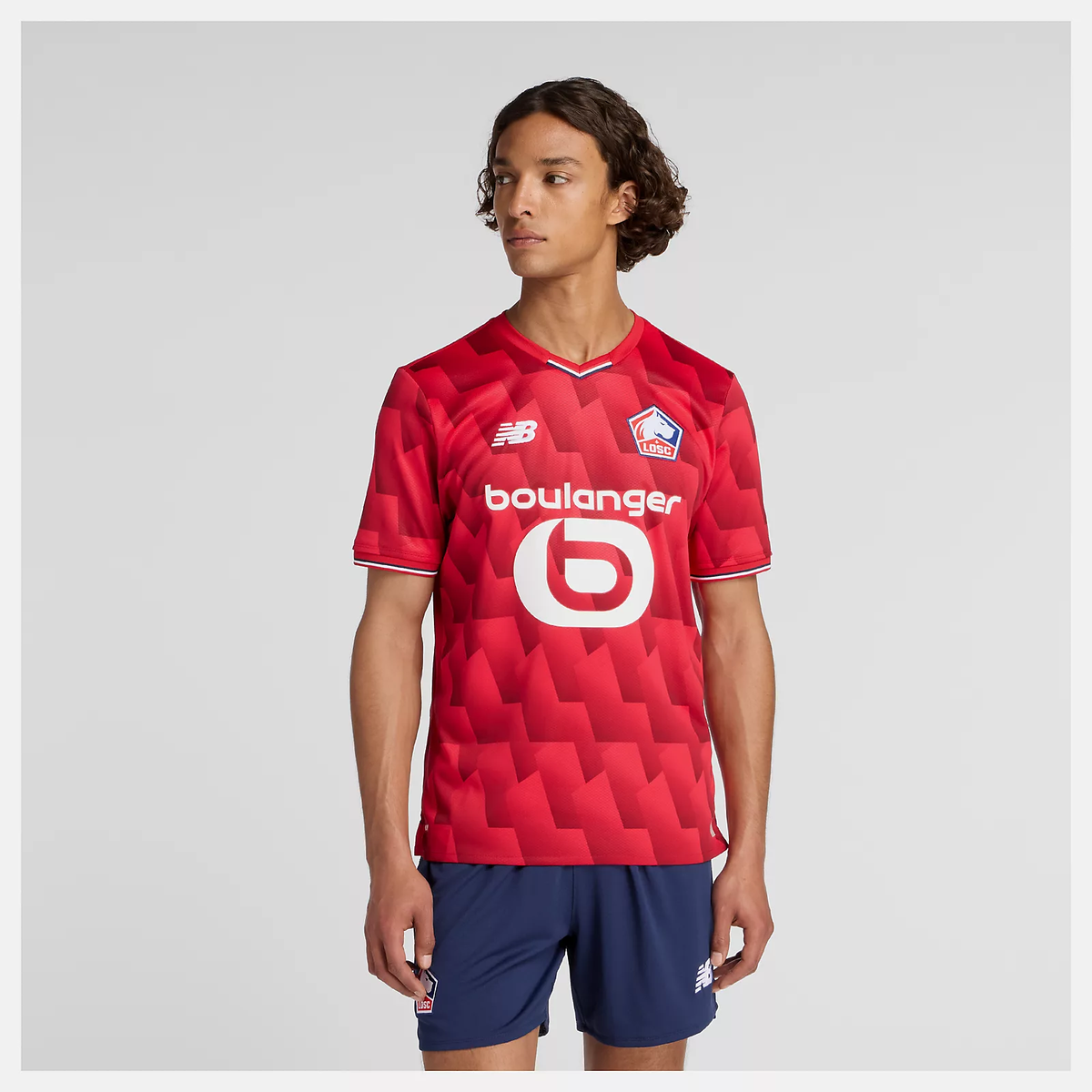 New Balance Lille LOSC Home Short Sleeve Jersey MT230454HME | eBay