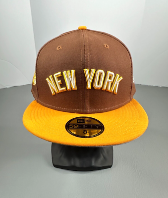 New York Yankees New Era 59FIFTY Fitted Hat Size 8 Tiramisu 100th