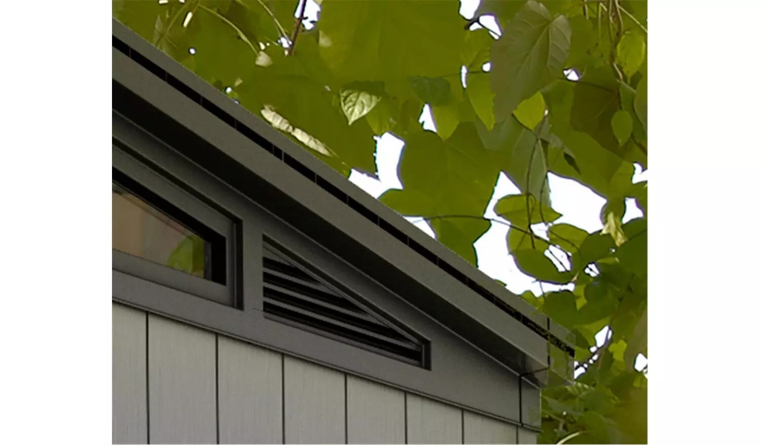 Keter Artisan Pent Outdoor Garden Storage Shed 7 x 7ft Grey eBay