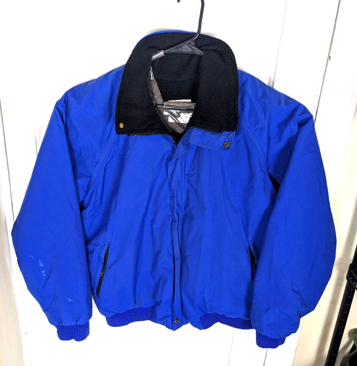 Vintage 90s REI Fleece Pile Lined Bomber Gore-Tex Coat Men L USA