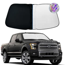Custom For Ford F150 2009-2014 Car Windshield Sun Shade Foldable UV Visor Cover