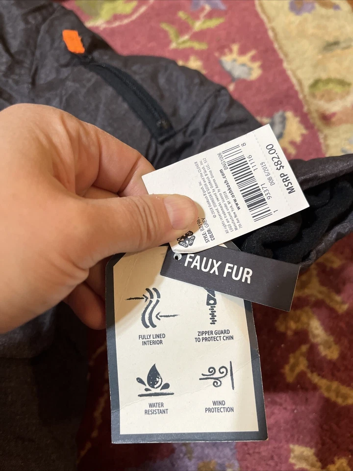 Abrigo de invierno OshKosh para niños talla 5T gris cremallera resistente al agua nuevo con etiquetas Foto 3 de 4