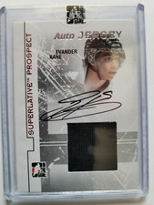 Evander Kane 2009-10 Superlative Prospect Silver Auto Jersey #39/40 Rookie Card!