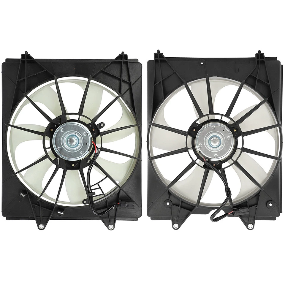 Radiator Condenser Cooling Fan Assembly For 2011 2012 2013-2017 Honda Odyssey Foto 2 de 4