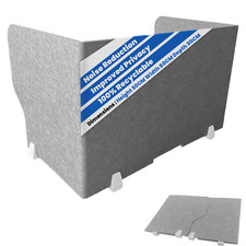 ReFind Desk Divider Pro. Acoustic & Workspace Foldable Screen [80x50x50cm]