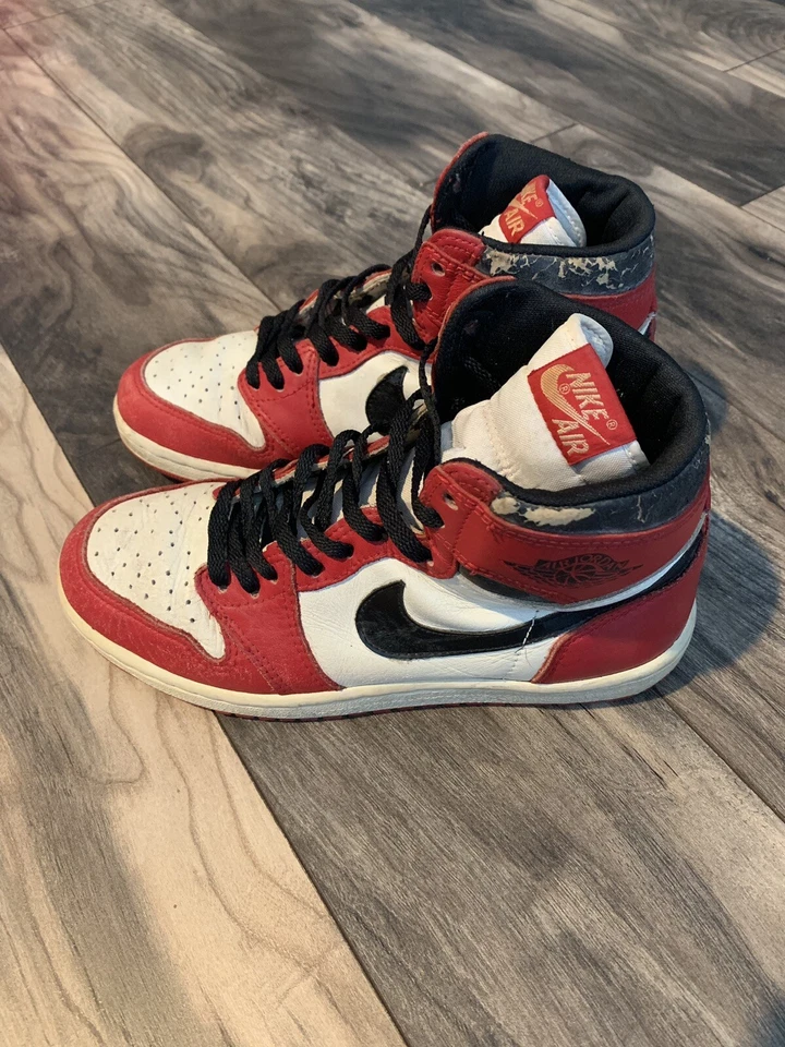 Air Jordan Retro 1 I Chicago Bred Royal OG 1985 muestra original último baile 1994 Foto 4 de 4